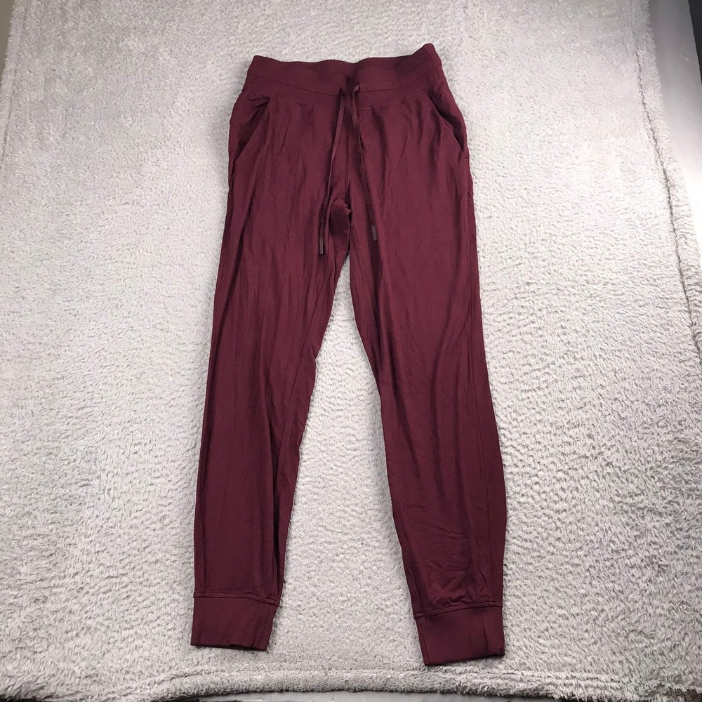 Lululemon Ready To Rulu Jogger Women 8 (28x30)Maroon Nulu High Rise Tapered Pant